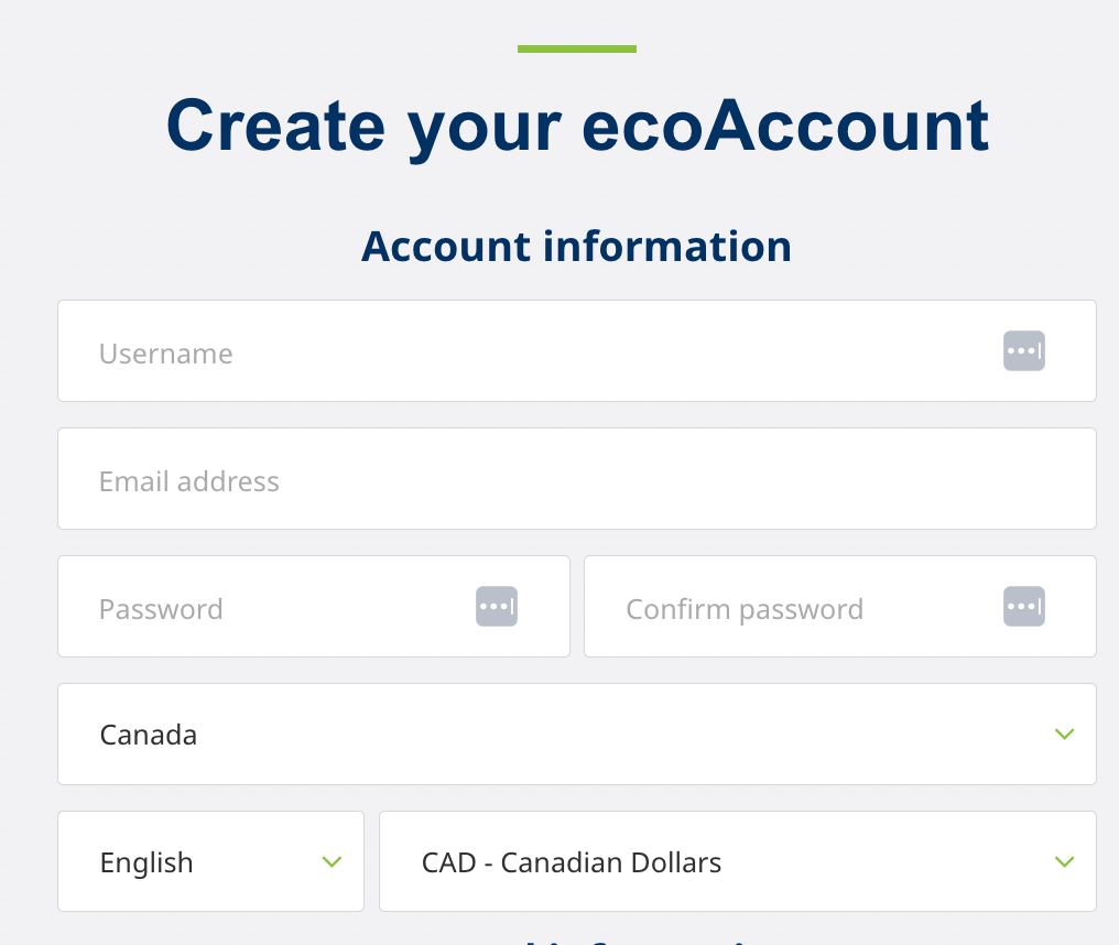 ecopayz easy registration casinos canada