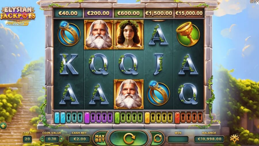 elysian jackpots greek mythology theme canada slot review new image