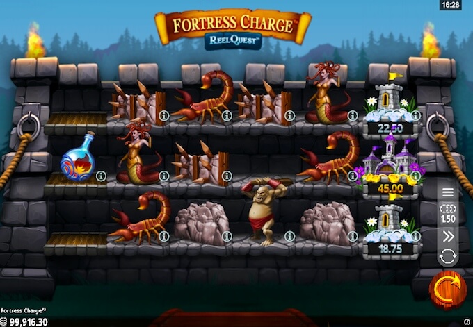 Play the new Fortress Charge slot! Fortress charge slot review