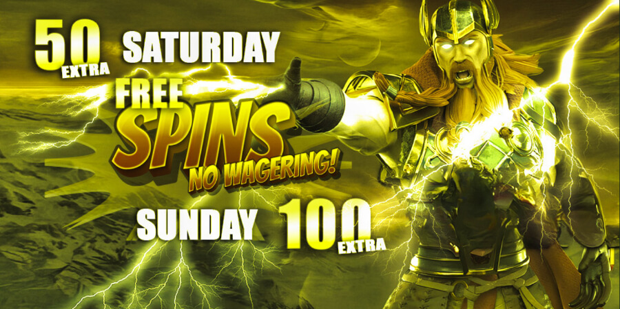 free spins offer at thor casino - canada casino