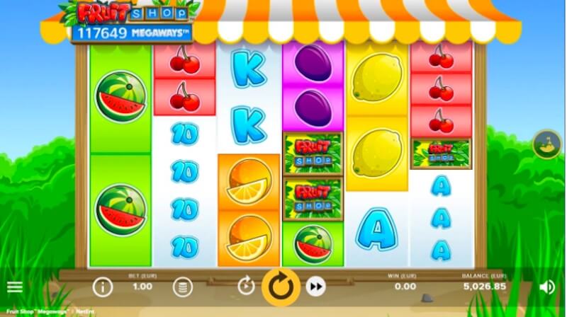 Play Fruit Shop Megaways from Canada! Fruit Shop Megaways Slot netEnt