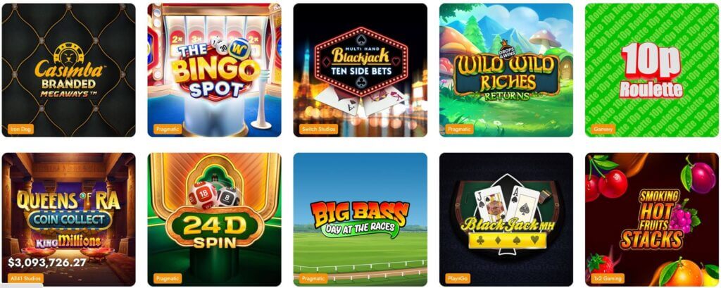 casimba game selection