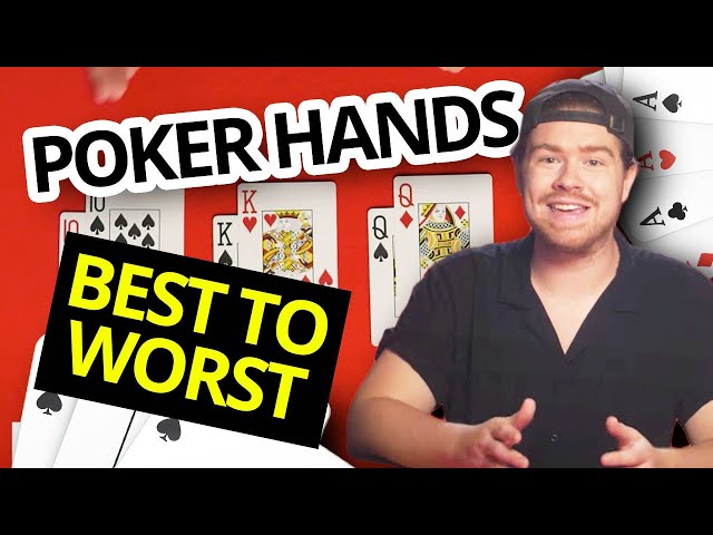 Ranking Starting Hands BEST to WORST  -Texas Hold'Em