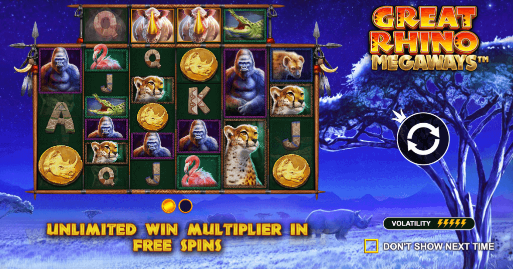 great rhino megaways pragmatic play best mobile slots canada casinos