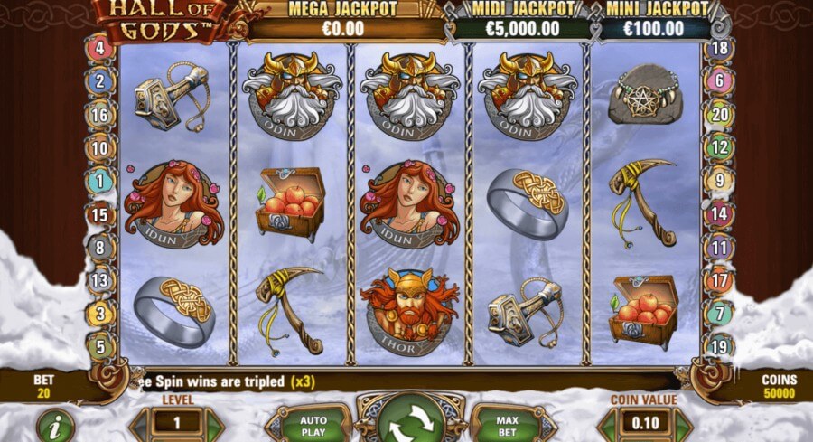hall of gods progressive jackpot slots canada casino new image