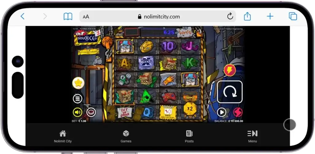 outsourced 2 slot review mobile play.