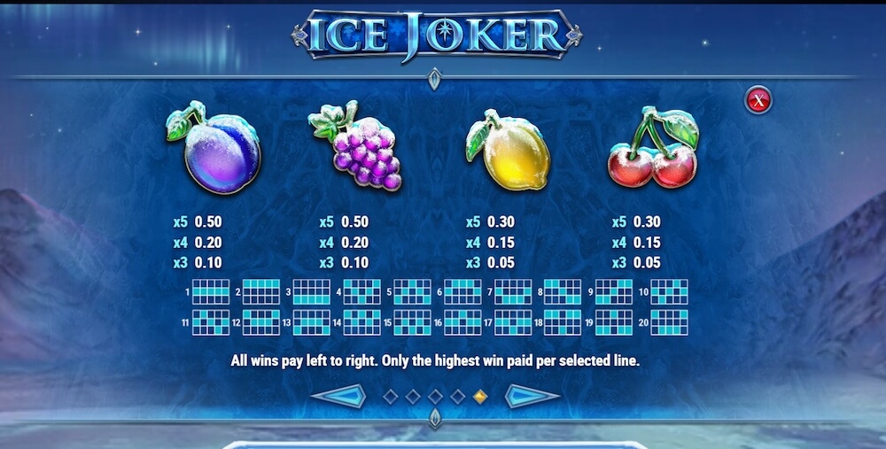 ice joker play n go ice joker slot review - payouts