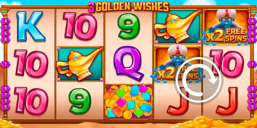 3 golden wishes genie slot review canada casinos