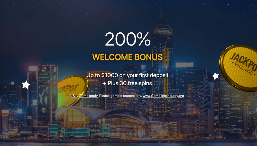 Jackpot Village casino 1st deposit bonus Canada