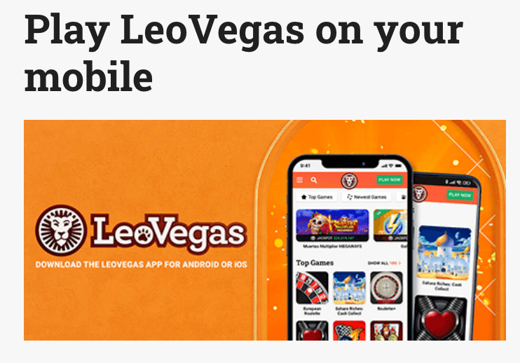leovegas mobile app casino canada casino rebiew