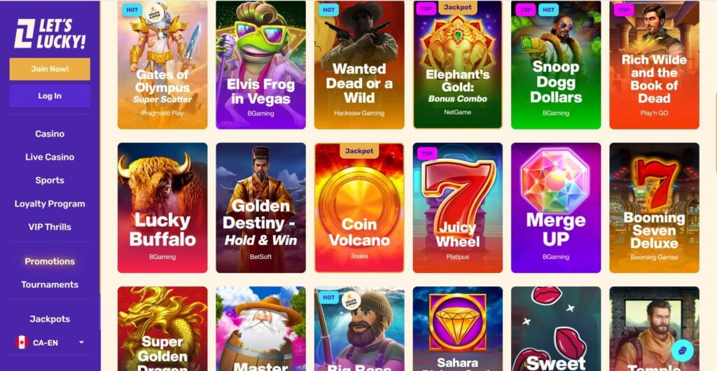 let's lucky games