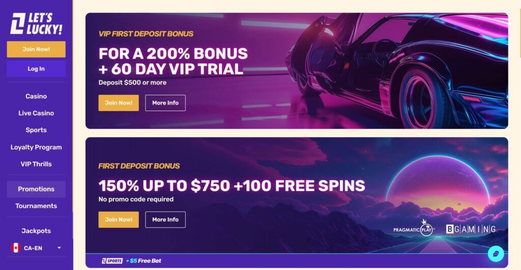 let's lucky promo