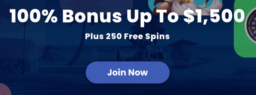 $1,500 match bonus + 250 FS Welcome Bonus