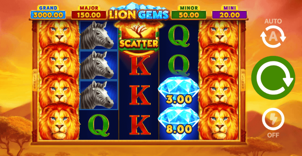 lion gems hold and win slots canada casino