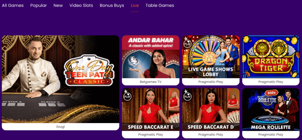 live casino zinkra canada review