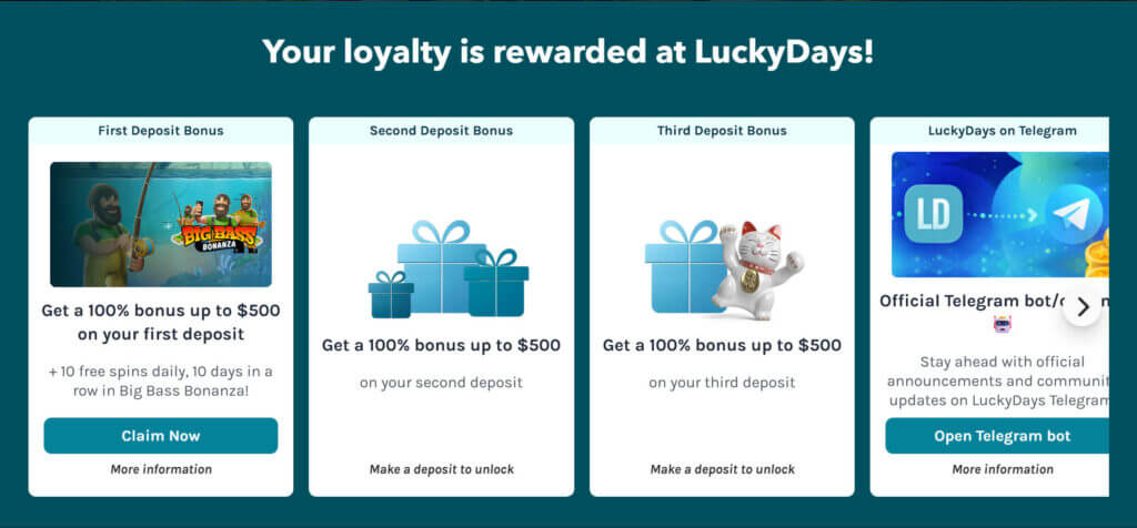 lucky days promo