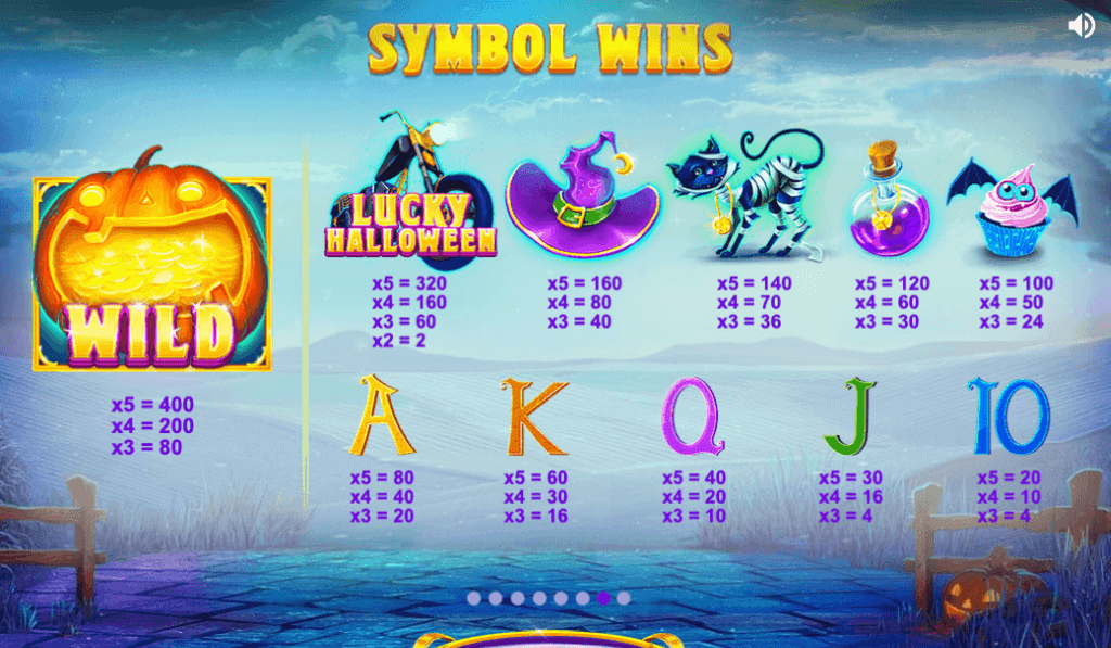 lucky halloween slot symbols payout canada casino