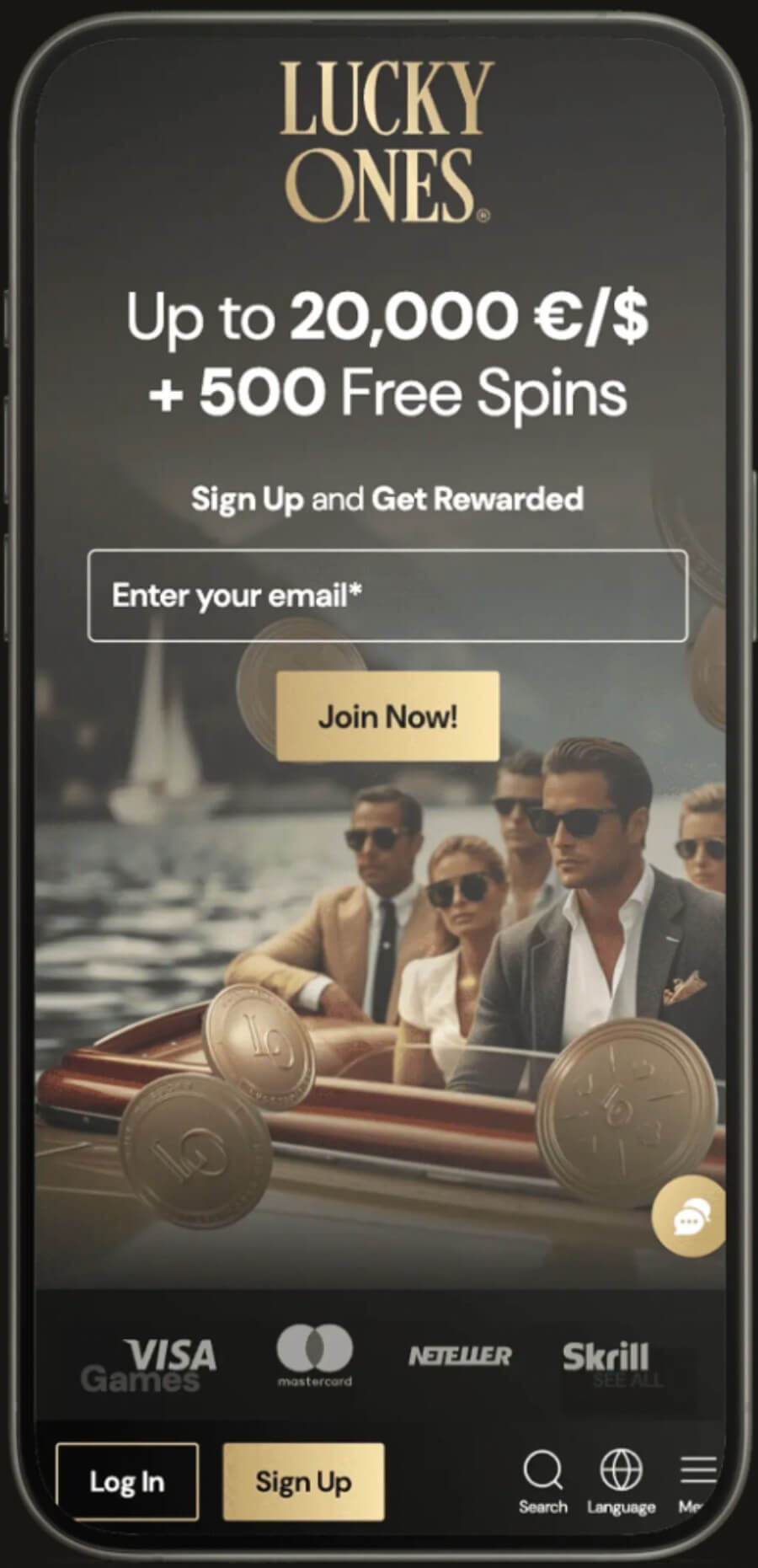 Lucky Ones Casino Review - Get your welcome $20,000 + 500 FS!