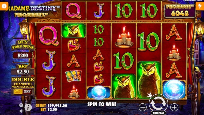 Madame Destiny slot review Canada