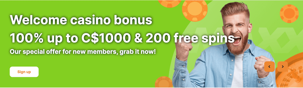 MaxxWin welcome bonus