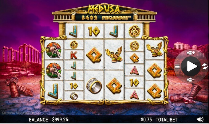Play Medusa Megaways! Medusa Megaways slot
