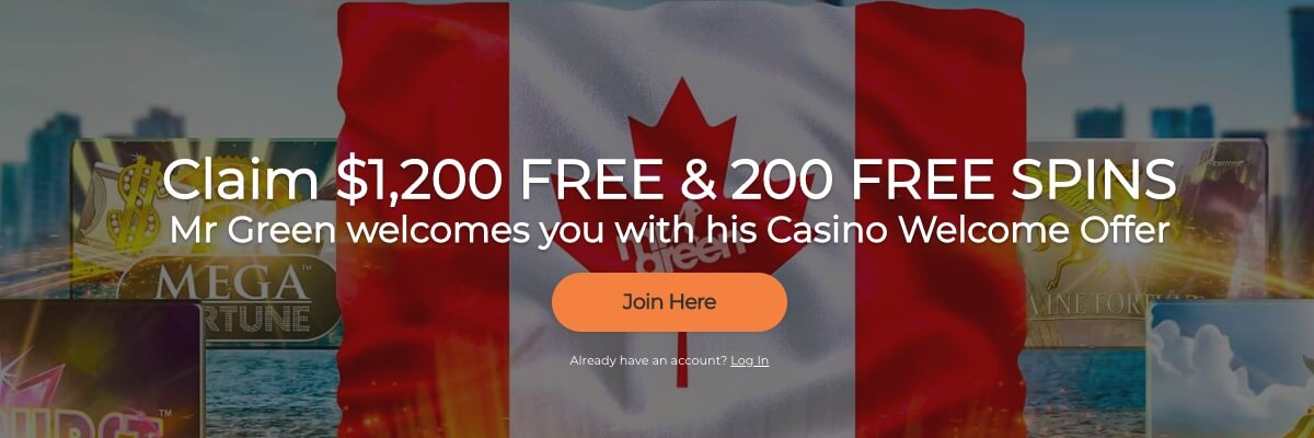 Claim your Mr. Green welcome bonus! Mr. Green Welcome bonus