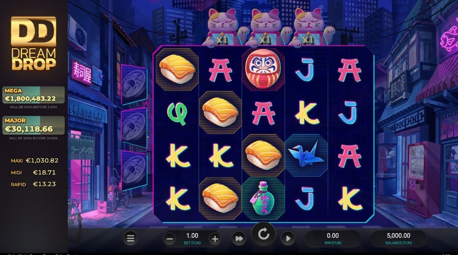 neko night dream drop relax gaming new slots canada casino