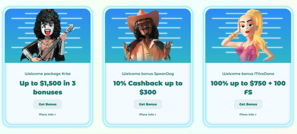 neon54 welcome bonuses