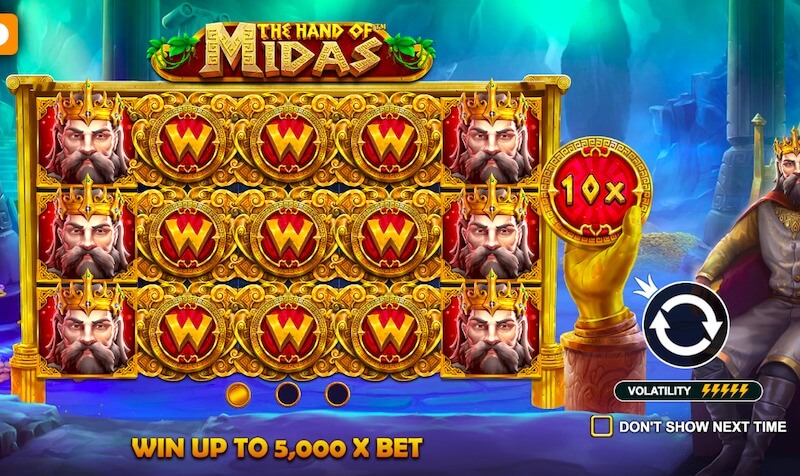 new slots 2021 - the hand of midas the hand of midas pragmatic play