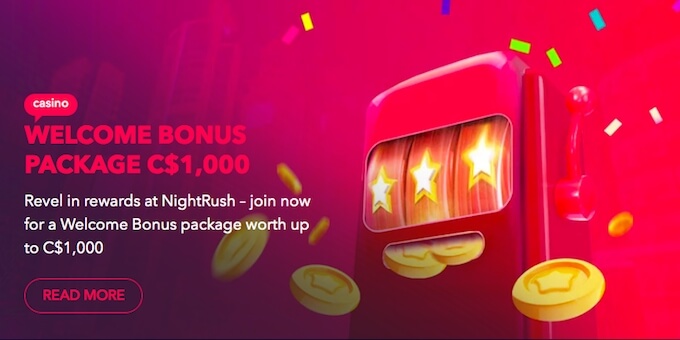 Nightrush casino bonus
