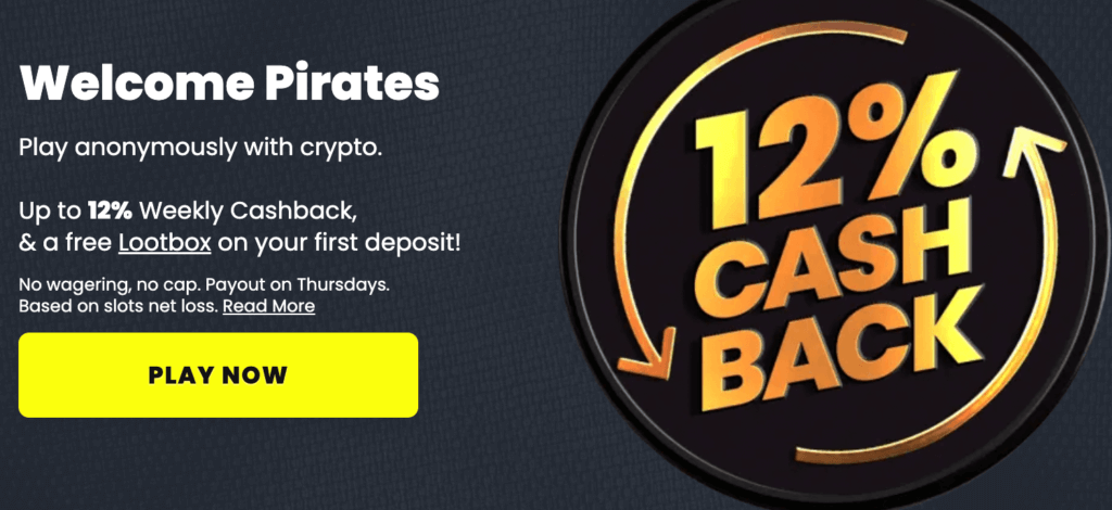 pirateplay casino review cashback welcome bonus canada casino