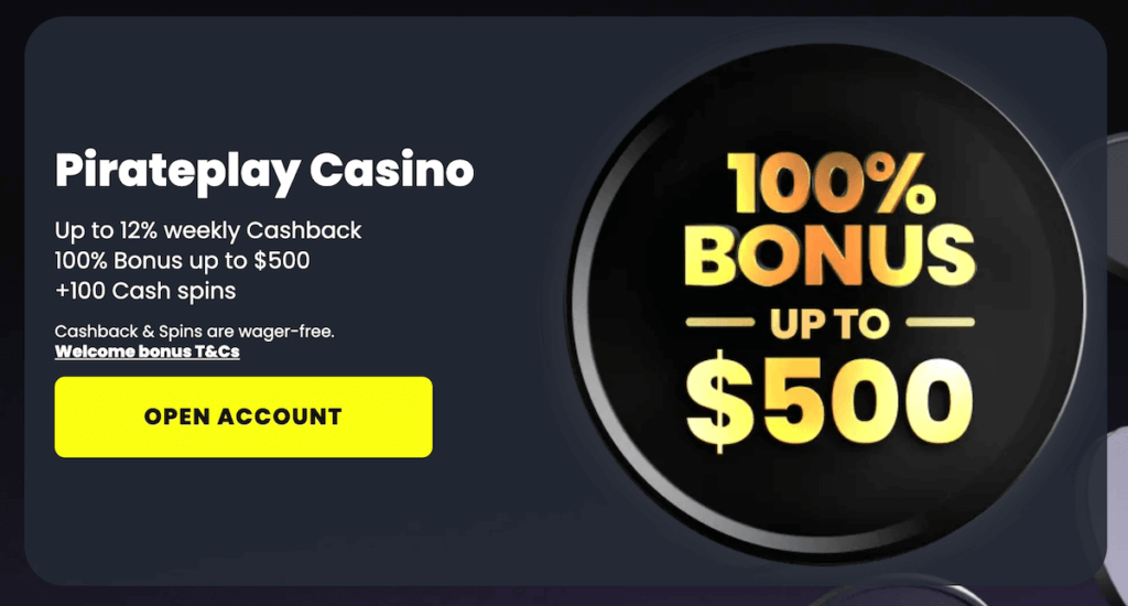 PiratePlay Canada Welcome Offer