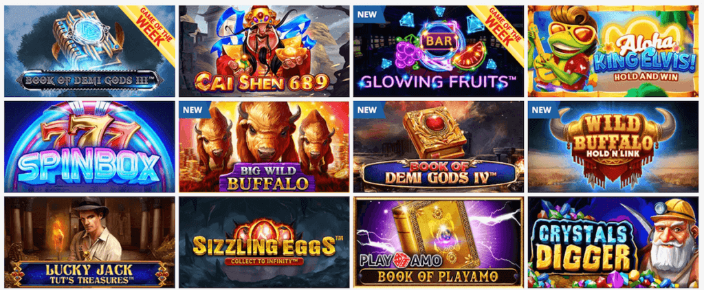 Play Amo New and Popular Casino Games 