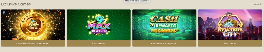 player's palace casino exclusive games canada