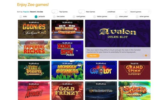 PlayZee Casino review Playzee Casino Review