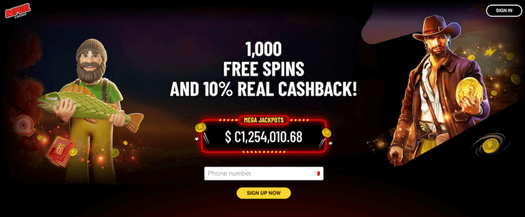 Refuel Casino Canada Welcome Bonus  