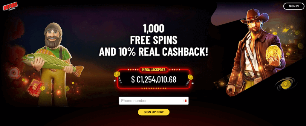 Refuel Casino Canada Welcome Bonus
