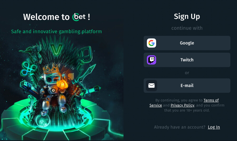 register at cbet.gg - canada casino