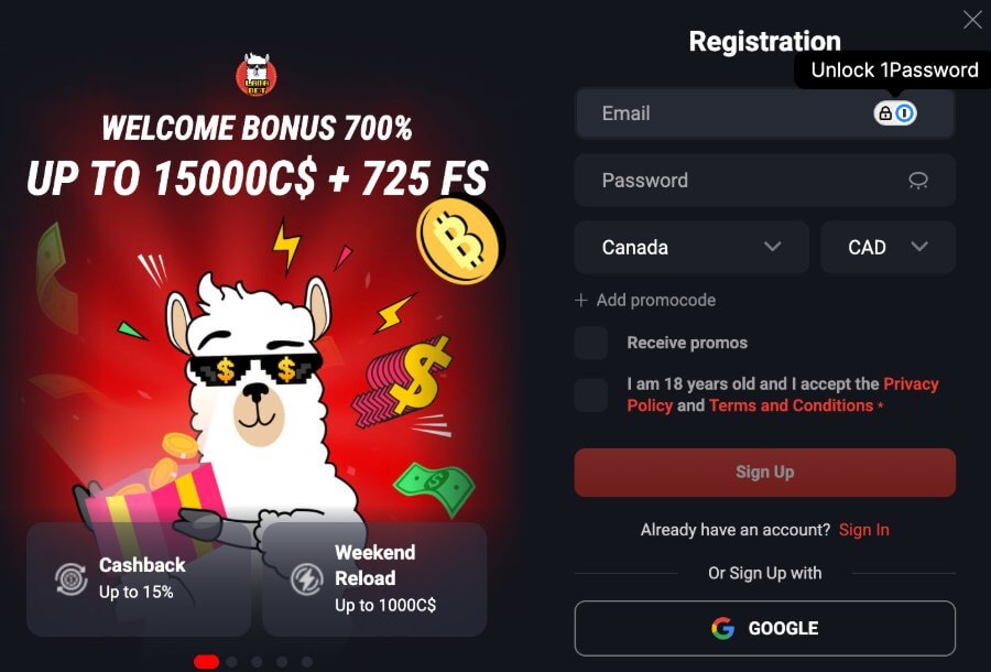 easy registration at lama bet