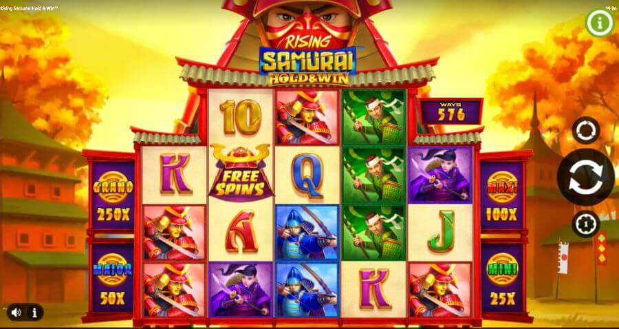 rising samurai hold and win slots canada casino