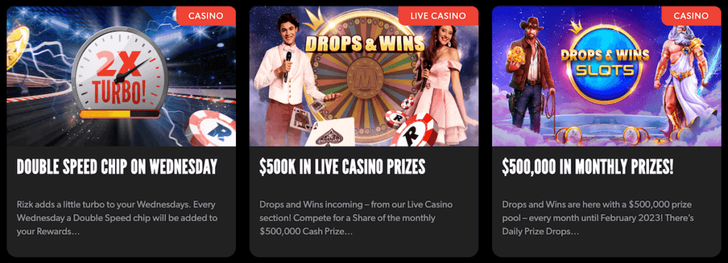 Rizk Casino Canada Promotions