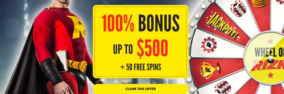 Rizk Casino welcome bonus 