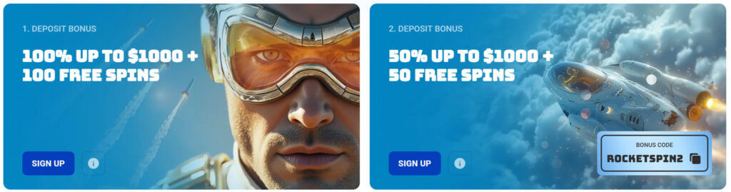 rocketspin bonus