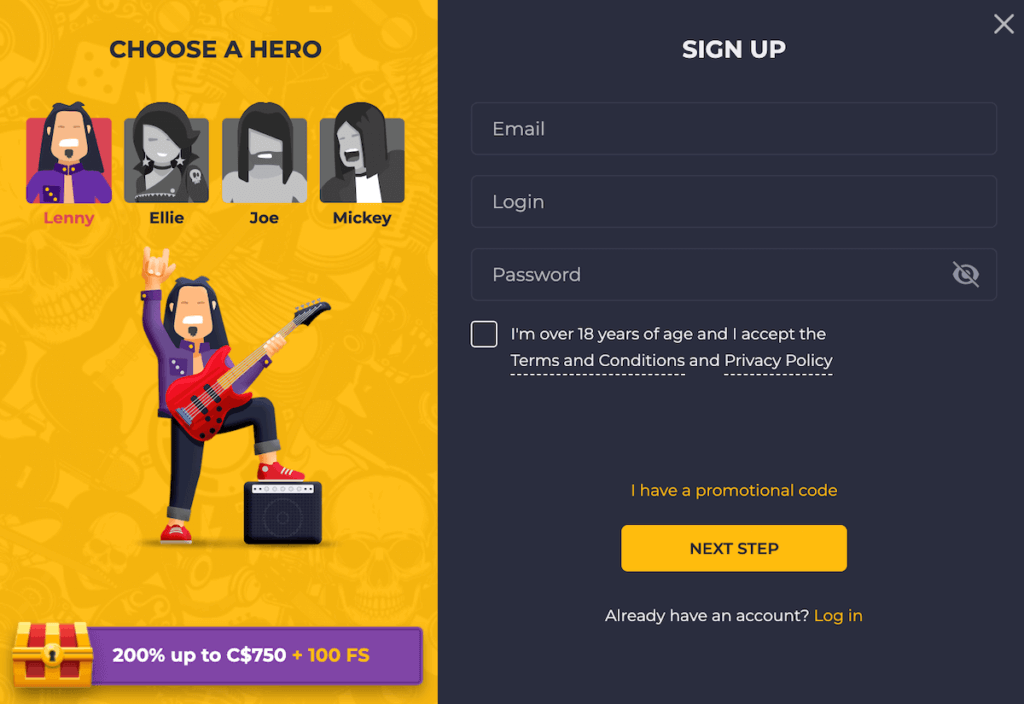 rolling slots sign up