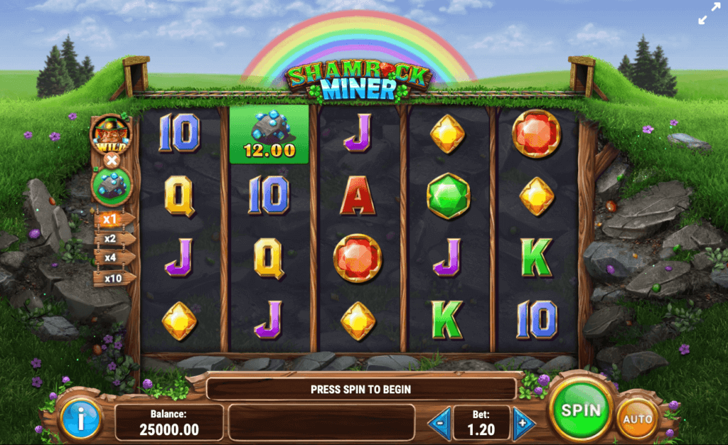 shamrock miner graphics and sound canada slots