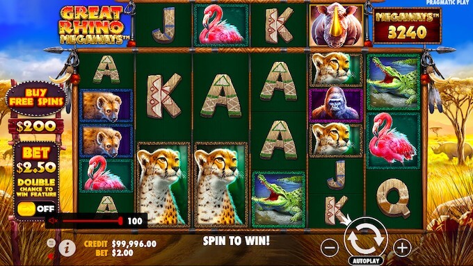 Play Great Rhino Megaways Great Rhino Megaways slot