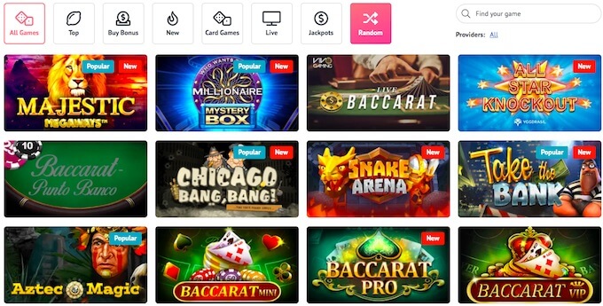 Play online casino games at Slotum! Slotum review: casino games