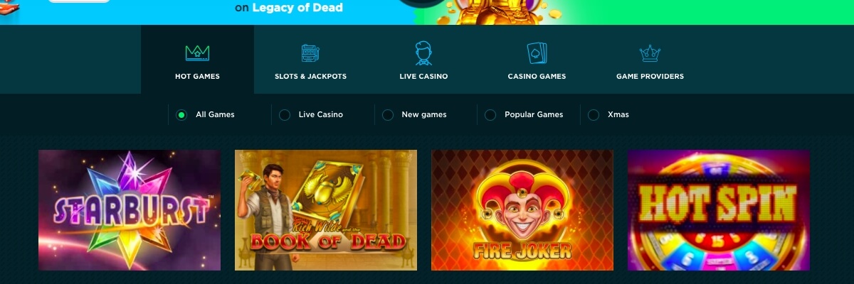 Spela Casino games 