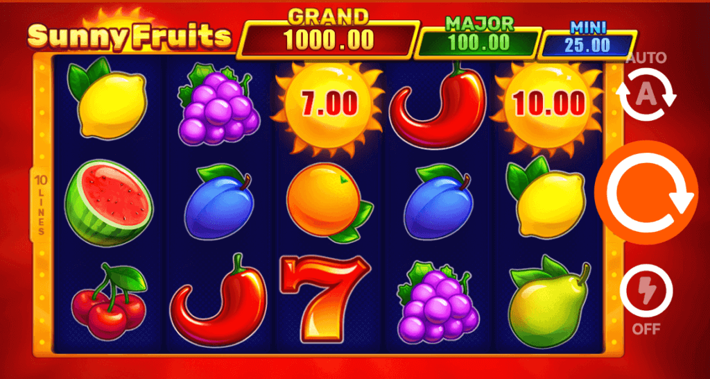 sunny fruits hold and win slots canada casino