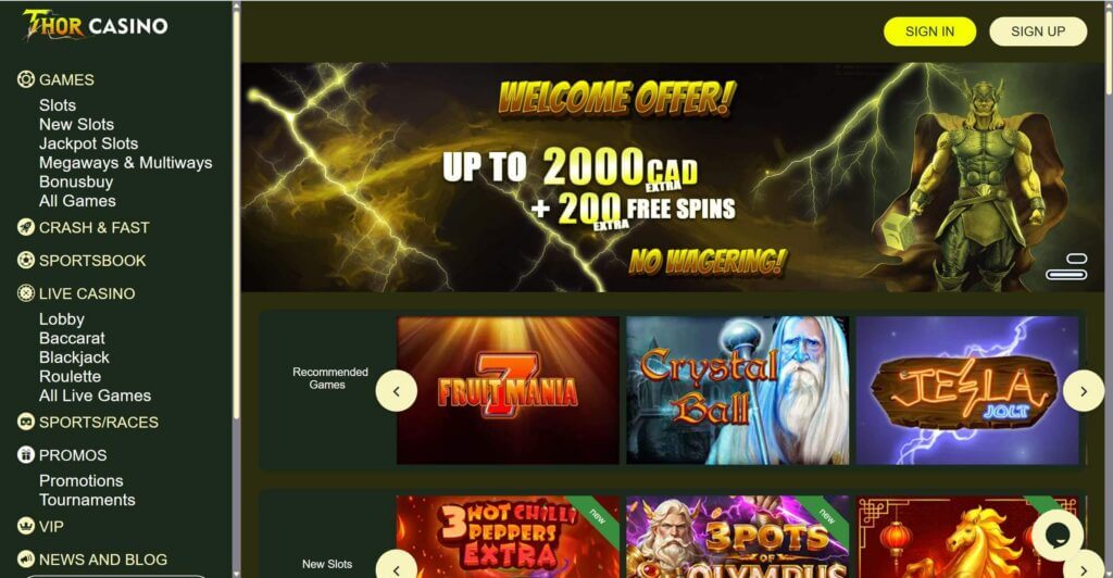 thor casino preview